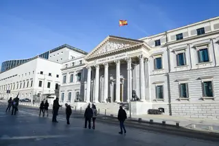 Vista de la fachada del Congreso de los Diputados. EP