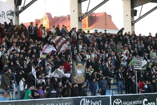 Partido entre Unionistas y Pontevedra en el Reina Sofía