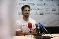 Íñigo Eguaras en la rueda de prensa previa al partido de Copa del Rey entre el Salamanca CF UDS y el Celta de Vigo