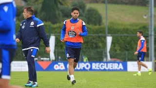 Rai, en su primer entrenamiento con el Deportivo / FOTO RC Deportivo