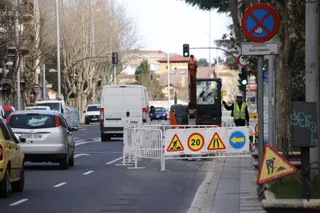 Obras, cortes de tráfico, estrechamientos
