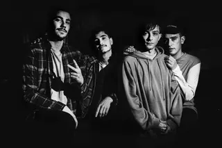 Integrantes del grupo MINIÑO. De izquierda a derecha, Joseca, Victor, Diego y Miguel