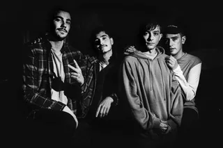 Integrantes del grupo MINIÑO. De izquierda a derecha, Joseca, Victor, Diego y Miguel