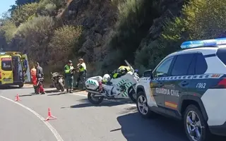 Imagen Del Accidente En Miranda Del Castañar. Guardia Civil de Salamanca