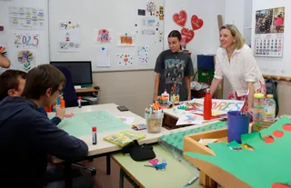 Isabel Blanco visita el Centro de Educación Especial El Pino | Cesar Minguela