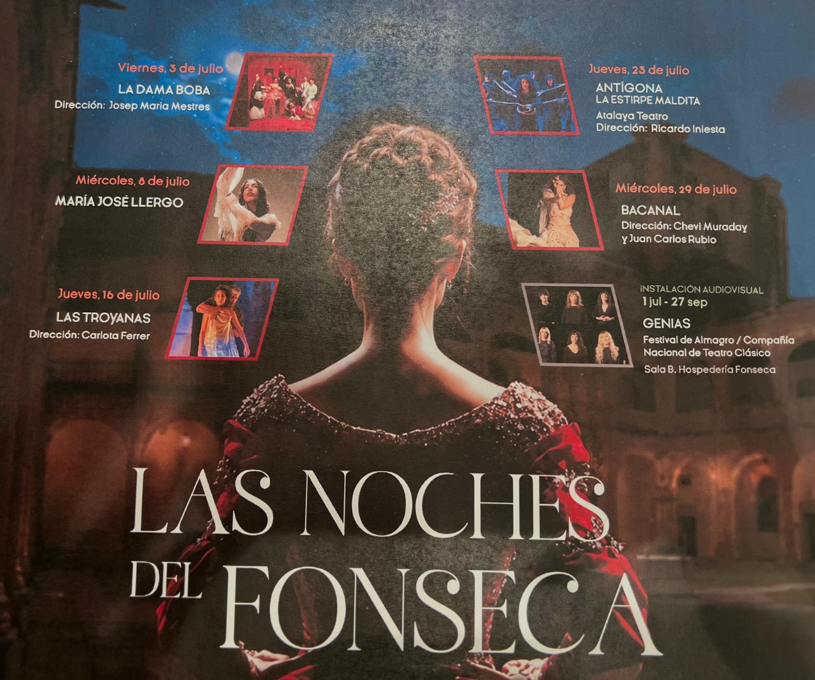 Programaci&oacute;n Las Noches de Fonseca en Salamanca durante el verano de 2026 | Salamanca24horas