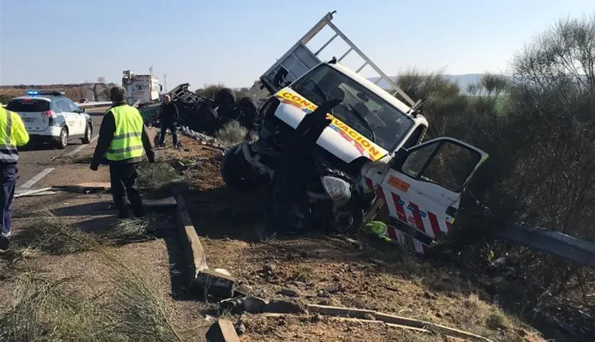 Accidente en la A 11 en Coreses
