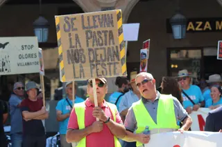 Manifestación Biogás en la Plaza Mayor de Salamanca | Belén Hurtado