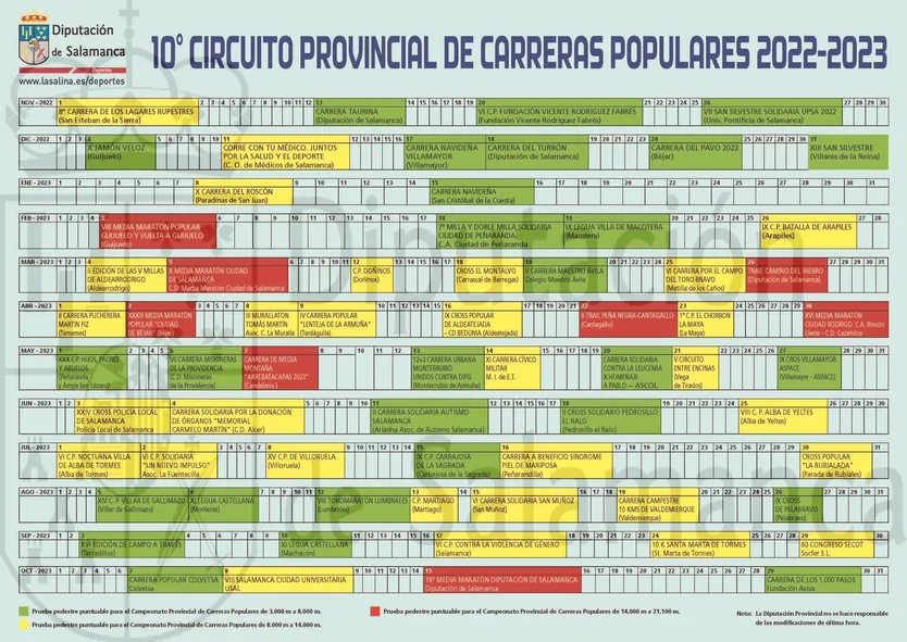 Cartel Calendario Circuitos 2022 2023