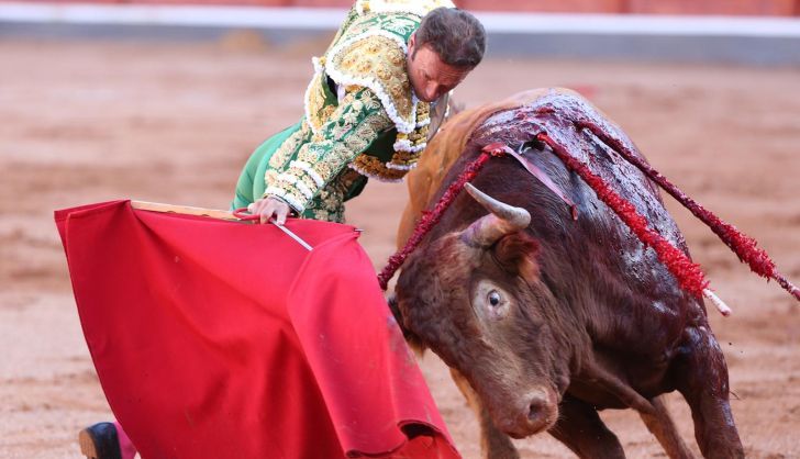 Antonio Ferrera en su primer toro