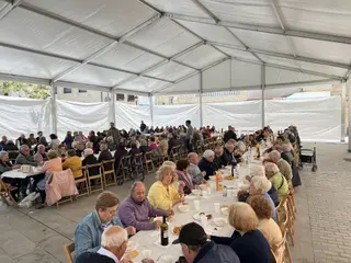 Villamayor mayores comida