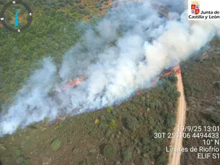 Incendio en Valero