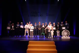 Todos los galardonados en una foto de familia. 