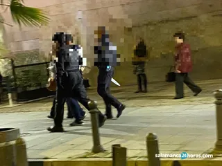 Detención hombre con cuchillo (1)