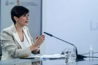 La ministra Portavoz, Isabel Rodríguez, en rueda de prensa posterior al Consejo de Ministros. EP