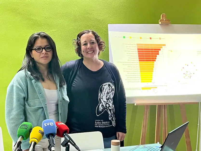 Teresa Vicente de Ecologistas en Acción de Salamanca y Mar Caicedo de Barrios por el Clima