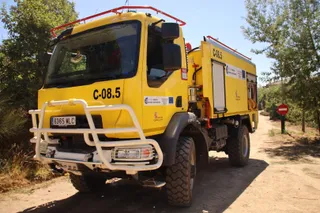 Incendio forestal en Cepeda