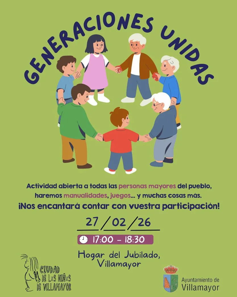 Villamayor organiza este viernes una jornada para fomentar la convivencia entre generaciones