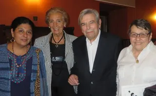 Pilar Fernández Labrador y António Salvado, con las ganadoras de la IV edición