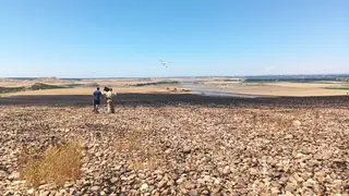 Un incendio forestal en Amatos de Alba moviliza a medios aéreos y terrestres
