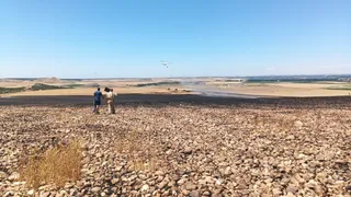 Un incendio forestal en Amatos de Alba moviliza a medios aéreos y terrestres