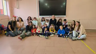 La vicepresidenta de la Junta de Castilla y León y consejera de Familia e Igualdad de Oportunidades, Isabel Blanco, visita a los participantes de 'Conciliamos Navidad'