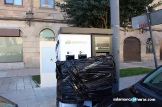 Obras punto de recarga vehículos eléctricos paseo del Rector Esperabé (6 2 2020) (5) 1200x800