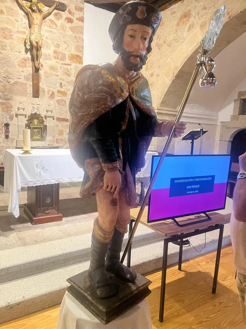 Talla de San Roque en Carbajosa