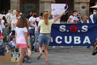 Manifestación de apoyo a Cuba (17)