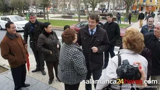 Visita del alcalde a las obras del Barrio Vidal