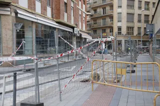 Obras, calles cortadas