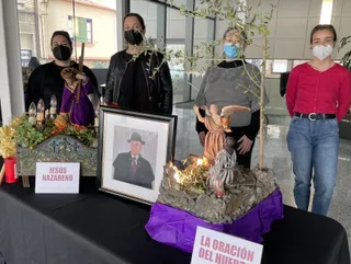 Exposición de pasos de Semana Santa en miniatura en el Ayuntamiento de Guijuelo