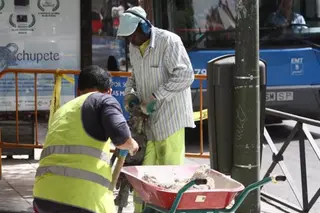 Trabajadores de la construcción. EP 