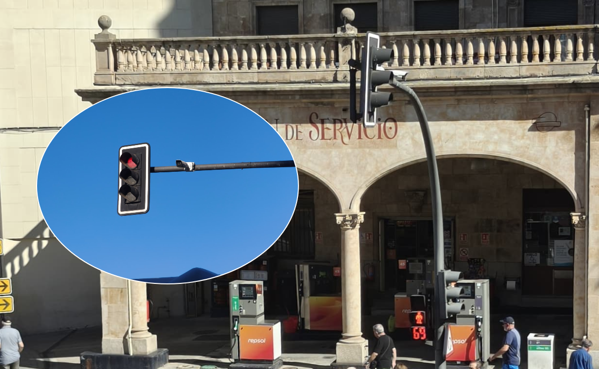 Cámara En La Avenida De Mirat En La Entrada a La Puerta De Zamora