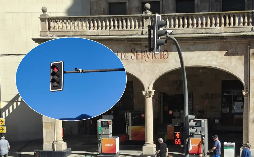 Cámara En La Avenida De Mirat En La Entrada a La Puerta De Zamora