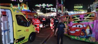 Accidente en el recinto ferial de La Aldehuela