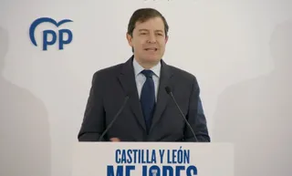 Alfonso Fernández Mañueco durante su candidatura a la reelección a la presidencia de la Junta | PP Salamanca