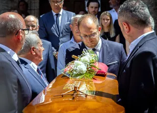 Ciudad Rodrigo rinde honores a su primer alcalde en democracia, Manuel Delgado Sánchez-Arjona, fallecido recientemente | José Vicente (ICAL)