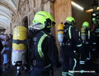 Falsa alarma entrada bomberos