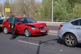 Accidente en el puente Juan Carlos I