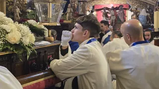 Acto del Descendimiento suspendido en Salamanca