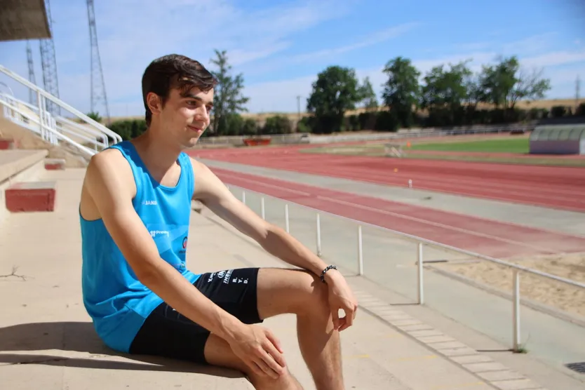 Diego Ruiz antes de su viaje a los Juegos Paralímpicos Europeos de la Juventud en Turquía