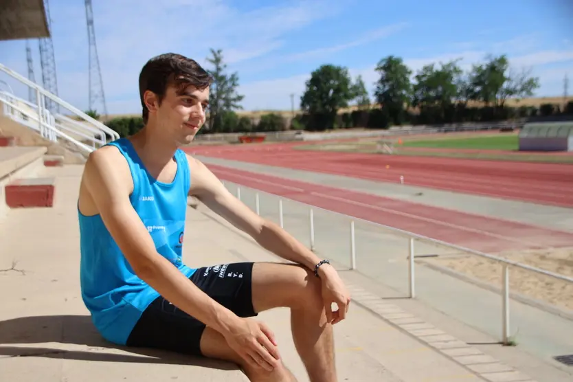 Diego Ruiz antes de su viaje a los Juegos Paralímpicos Europeos de la Juventud en Turquía