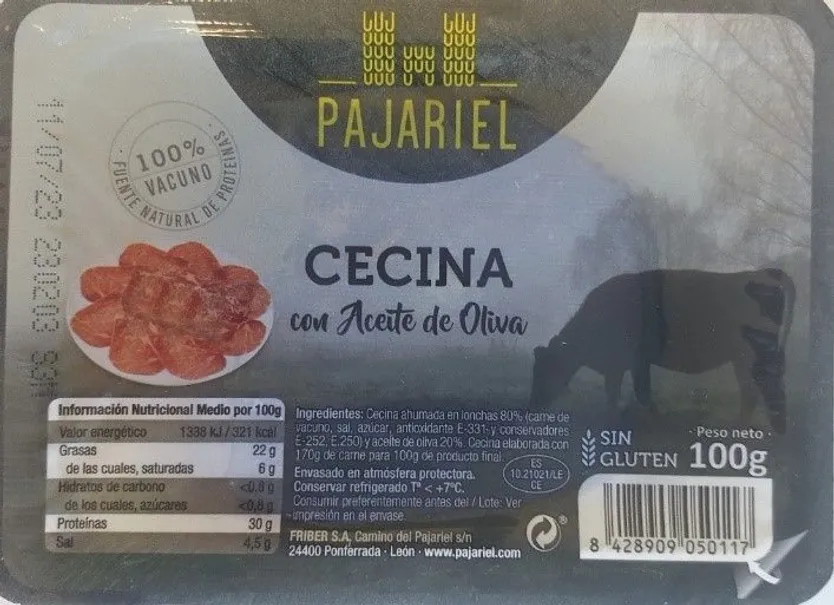 Cecina retirada | AESAN
