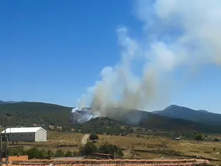 Incendio en Serradilla del Llano. Foto de archivo