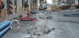 Archivo. Renovación de la red de agua de calles de la ciudad
