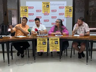 Rueda De Prensa De Ccoo En Repulsa De No Realizar Mediicones De Gas Radón En Salamanca