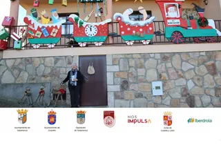 Mari Martín, ganadora del primer premio de la categoría 'Decoración e Iluminación Navideña'