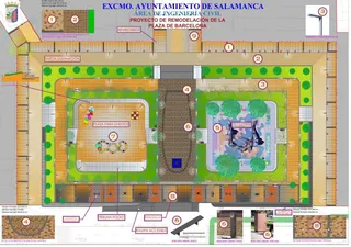 Plaza barcelona plano