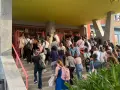 Opositores accediendo al Fray Luis de León para realizar el examen el pasado 20 de junio